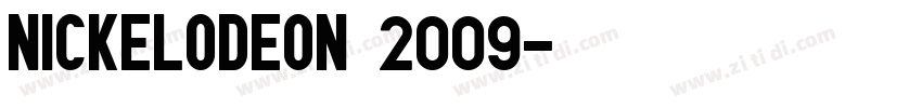 nickelodeon 2009字体转换